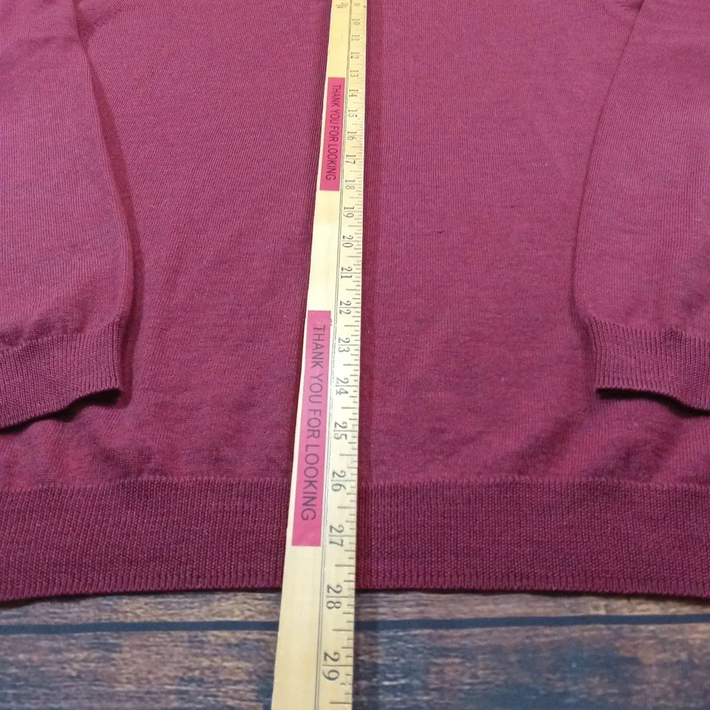 Brooks Brothers 100% Merino Wool‎ Vintage Pullover Men's XL Maroon